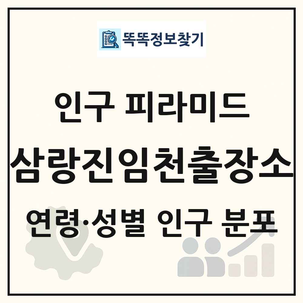 삼랑진임천출장소 인구 피라미드 링크 그림